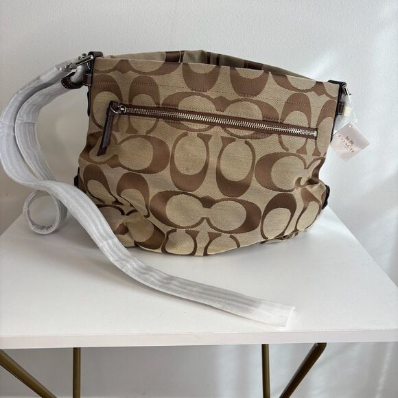 Coach- Brown & Tan 24cm Signature Duffle Purse - Picture 1 of 5